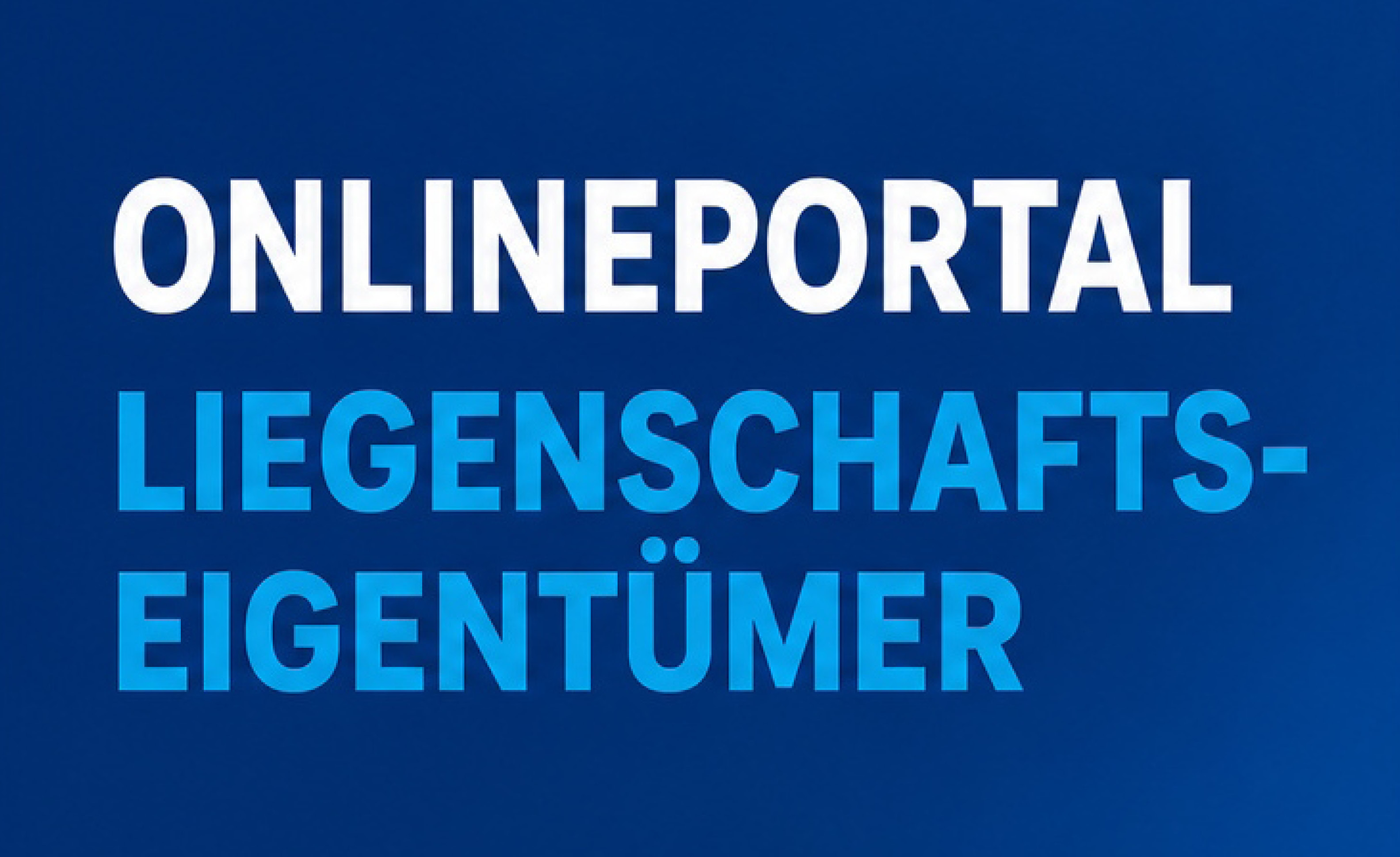 Onlineportal Liegenschaftseigentümer