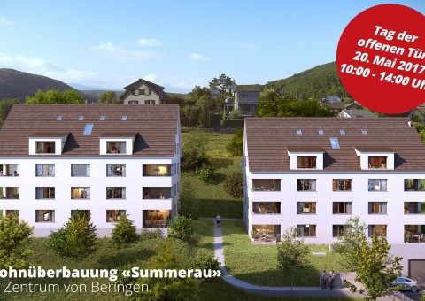 Wir laden Sie herzlich zum Tag der offenen Tür in der Wohnüberbauung "Summerau" in 8222 Beringen ein