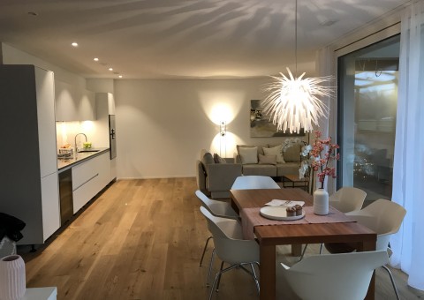 Zwei fertig ausgebaute Musterwohnungen in der Wohnüberbauung "am Mülibach" in Wagenhausen
