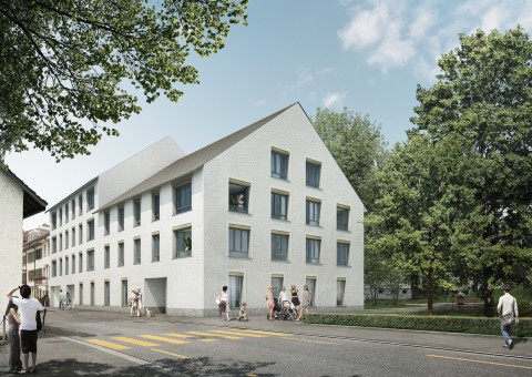 Willkommen in der Wohnüberbauung "Salaia" Schaffhausen. Verkauf von 11 Eigentumswohnungen mit 2.5, 3.5 und 5.5 Zimmern an unmittelbarer Rheinlage von Schaffhausen.