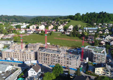 Aktuelle Impressionen der Wohnüberbauung "Gloggeguet" Schaffhausen