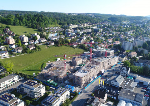 Aktuelle Impressionen der Wohnüberbauung "Gloggeguet" Schaffhausen