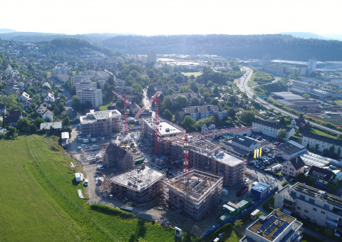 Aktuelle Impressionen der Wohnüberbauung "Gloggeguet" Schaffhausen